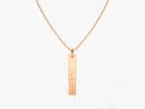 Roman Numeral Tag Necklace