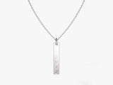 Roman Numeral Tag Necklace