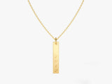 Roman Numeral Tag Necklace