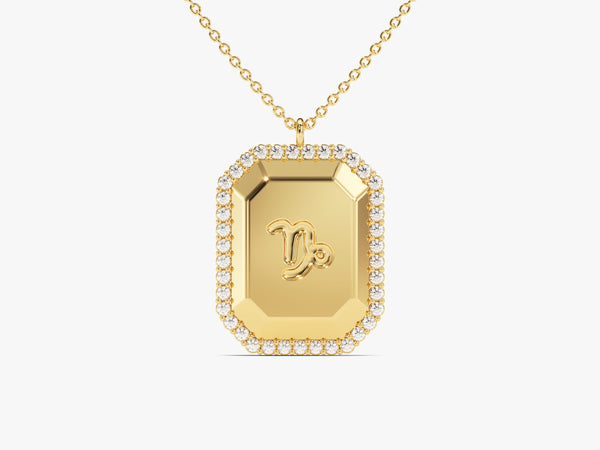 Zodiac Necklace in 14k Solid Gold