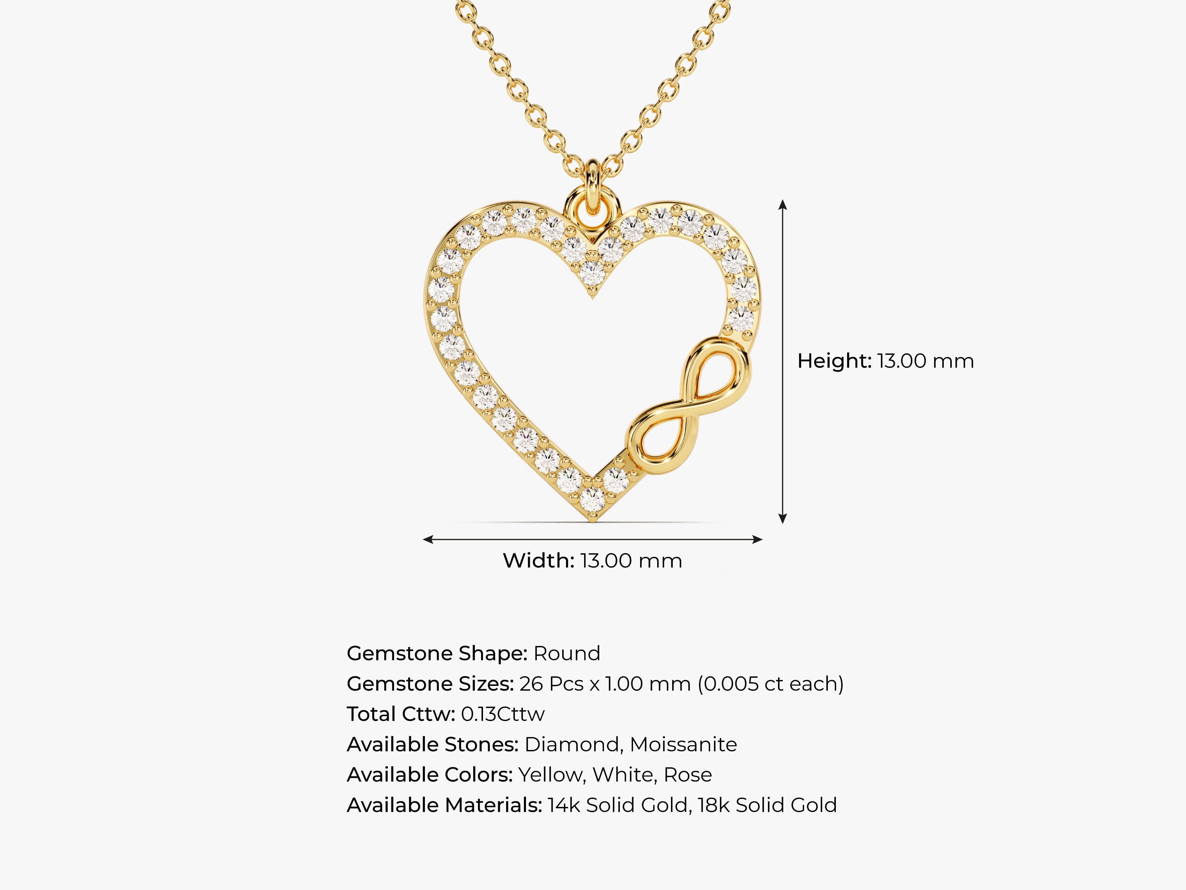 Infinity Heart Necklace