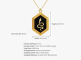 Snake Necklace in 14k Solid Gold