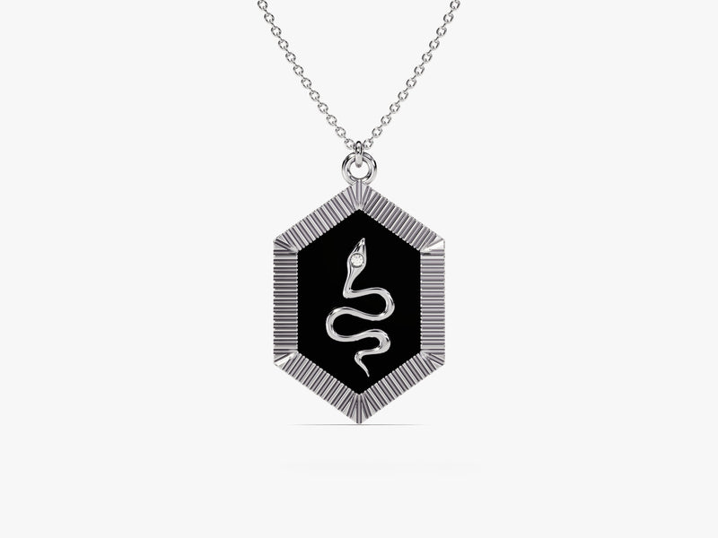 Snake Necklace in 14k Solid Gold