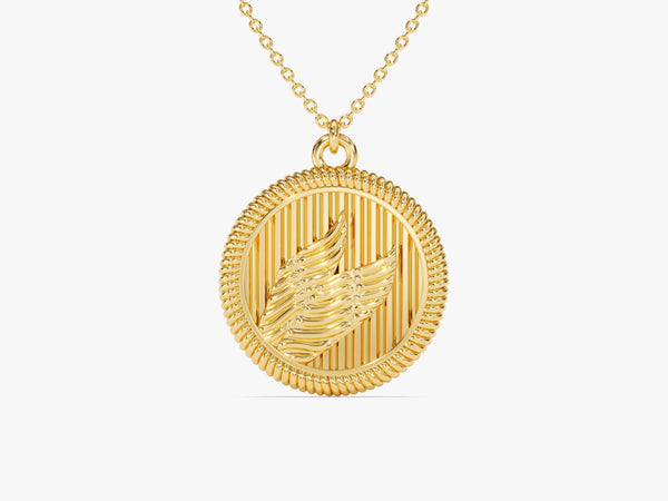 Wings Coin Necklace