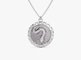 Snake Coin Necklace in 14k Solid Gold