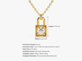 Lock Necklace in 14k Solid Gold