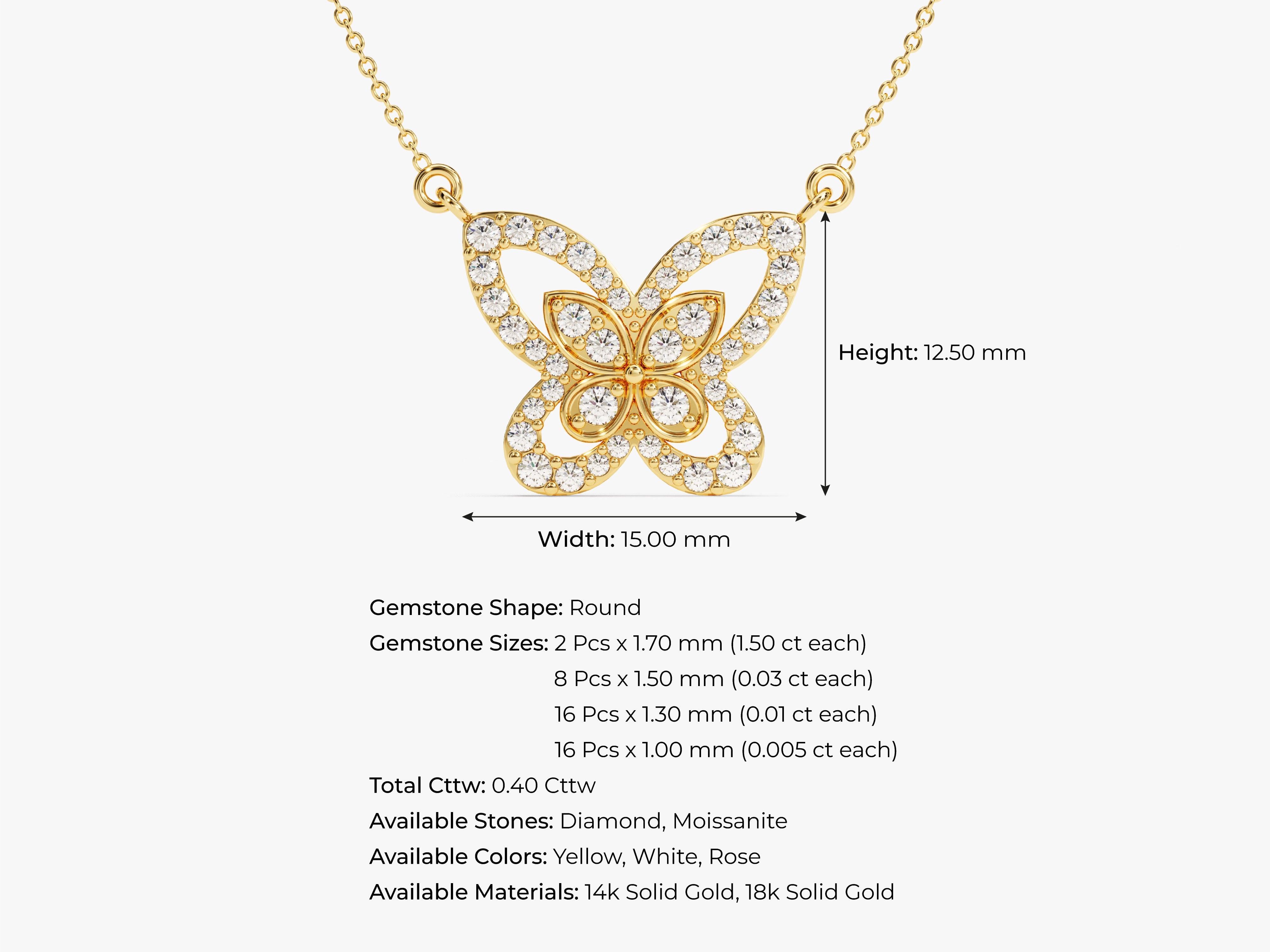 Double Butterfly Necklace