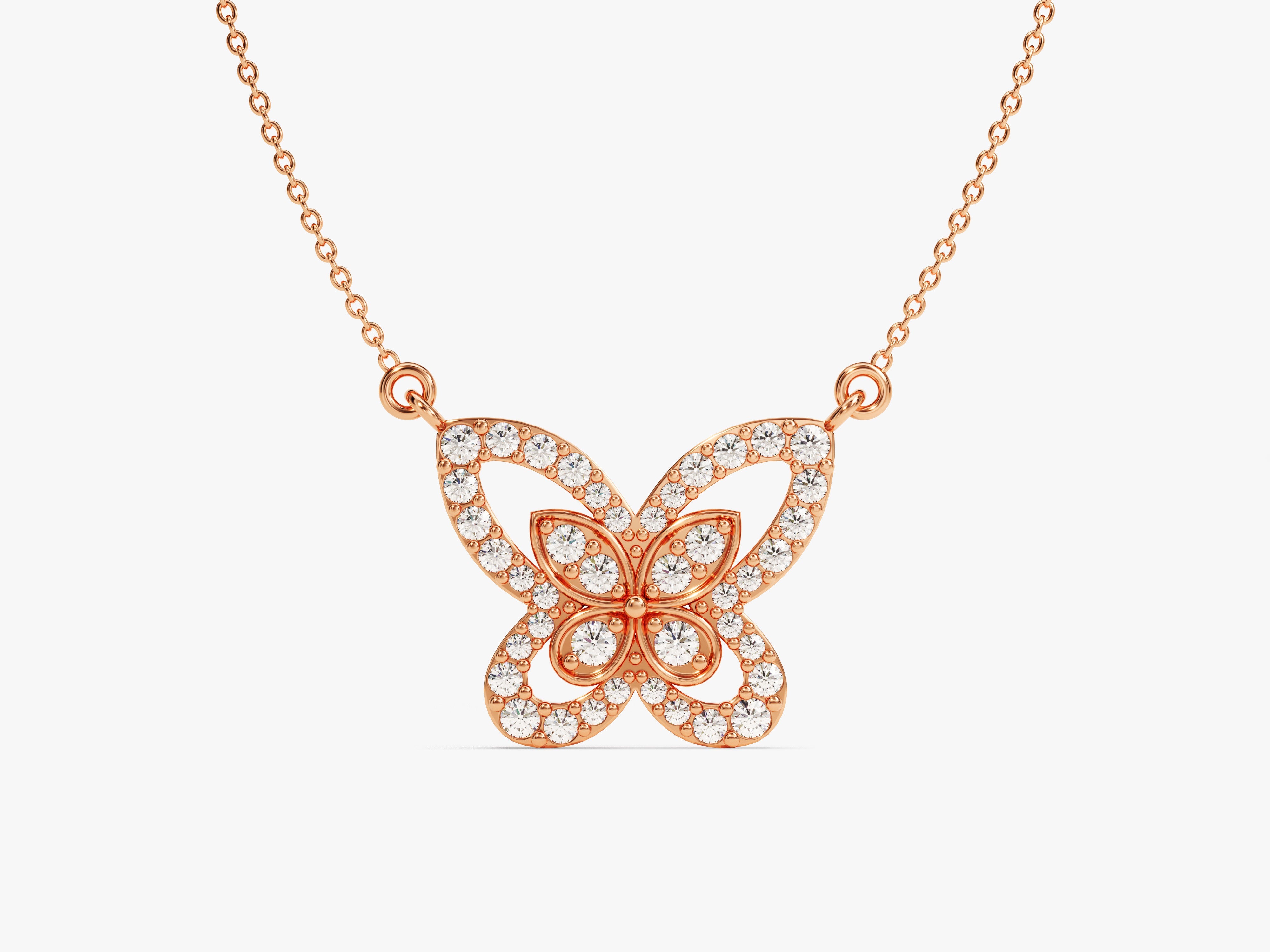 Double Butterfly Necklace