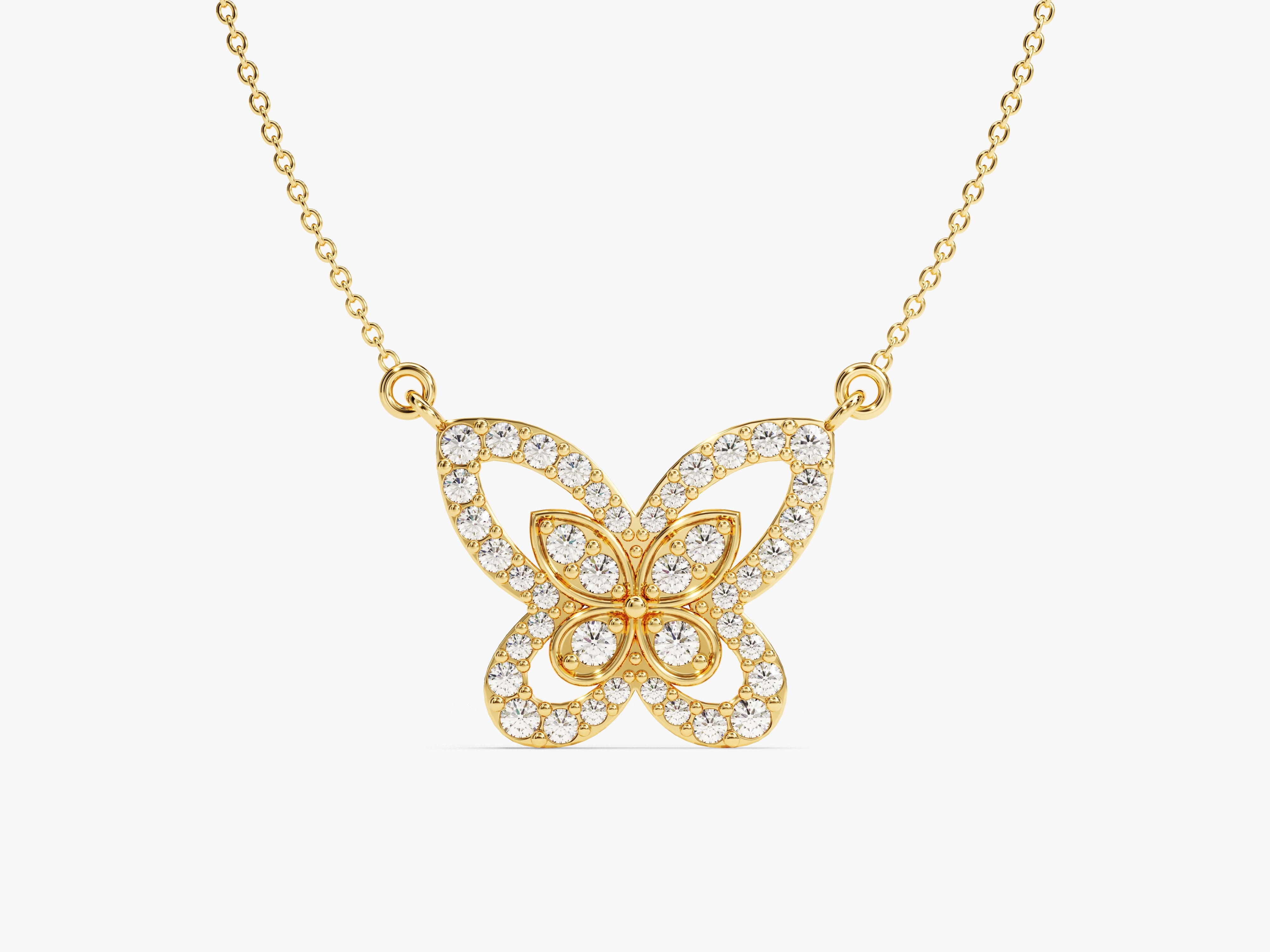 Double Butterfly Necklace