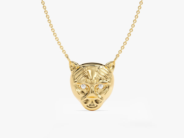 Tiger Birthstone Necklace - Gold Vermeil