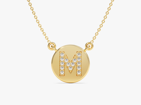 Initial Disc Necklace