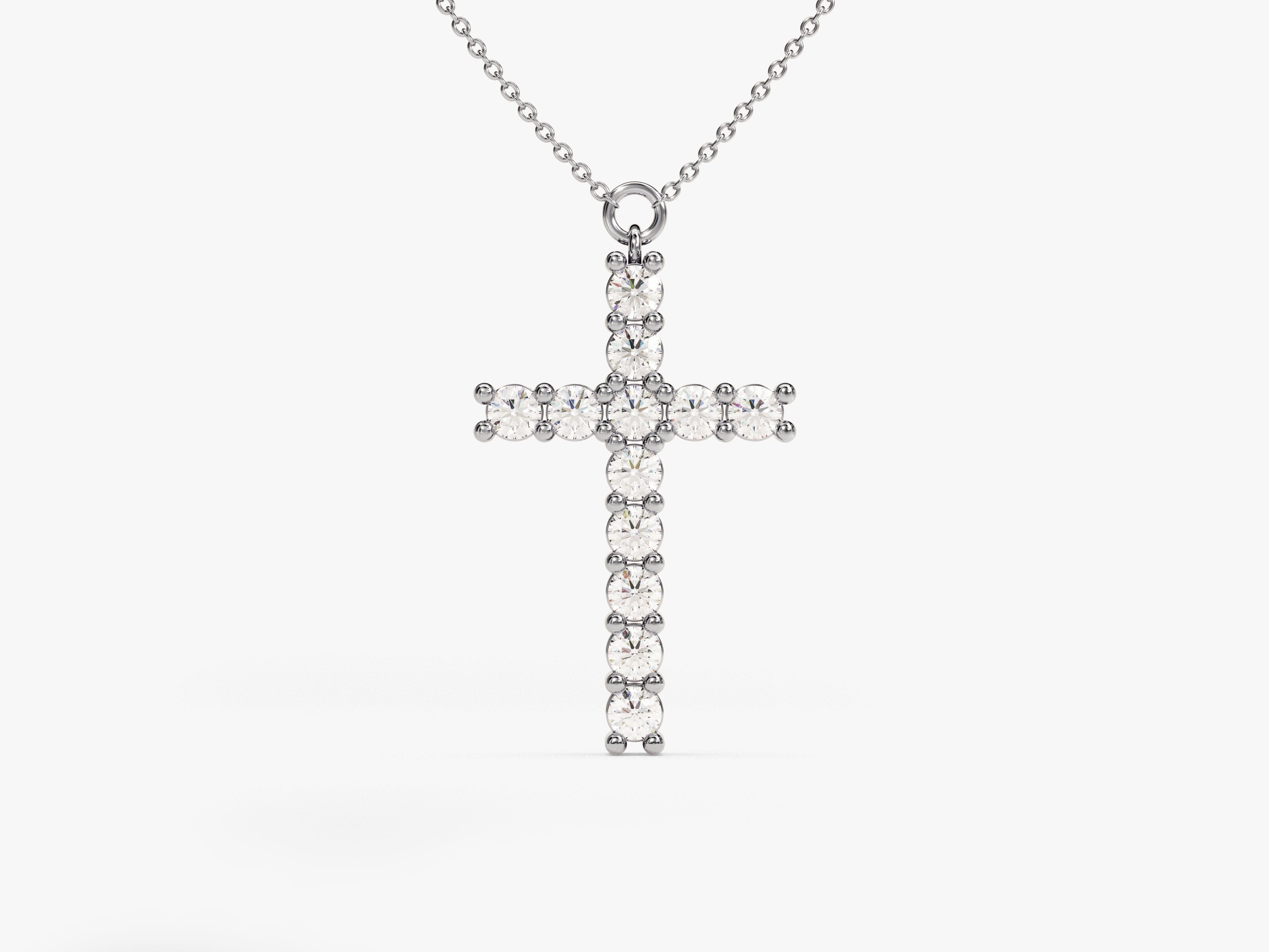 Diamond cross necklace for jewelry firm