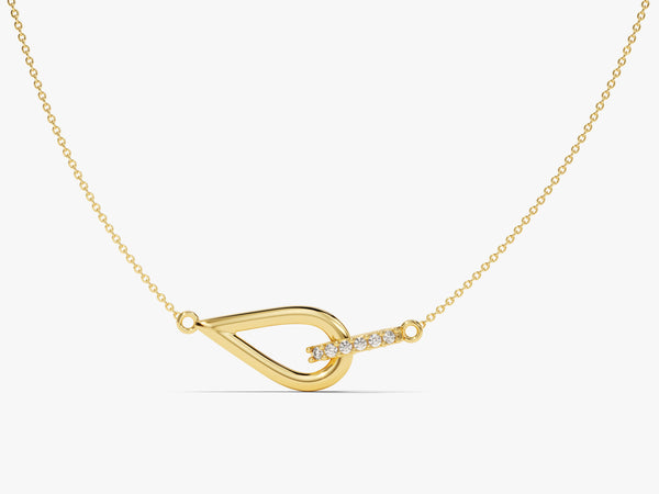 Intertwined Pendant Necklace in 14k Solid Gold