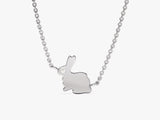 Rabbit Pendant Necklace in 14k Solid Gold