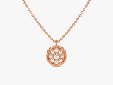 Diamond Charm Necklace in 14k Solid Gold