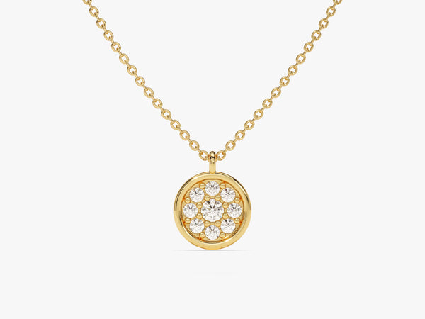 Diamond Charm Necklace in 14k Solid Gold