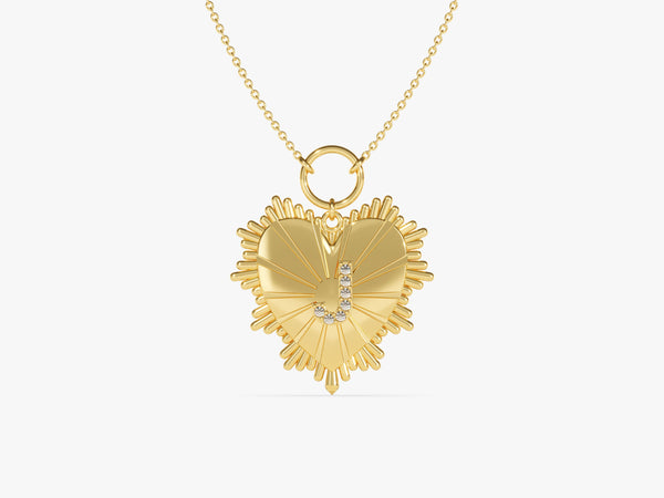 Heart Initial Necklace
