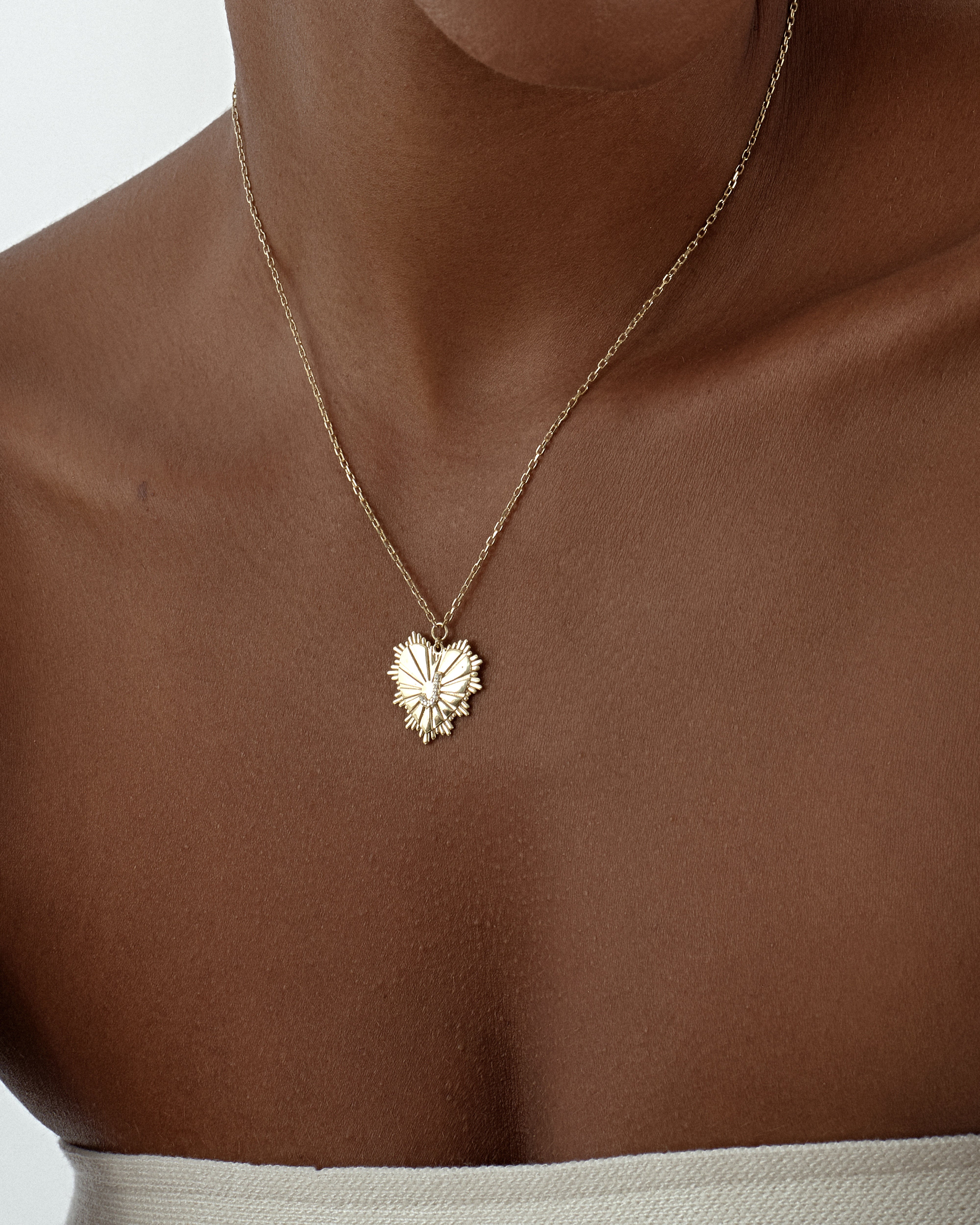 Heart Initial Necklace