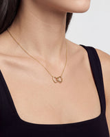 Interlocking Bold Hearts Necklace