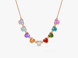 Heart Birthstone Necklace - Gold Vermeil