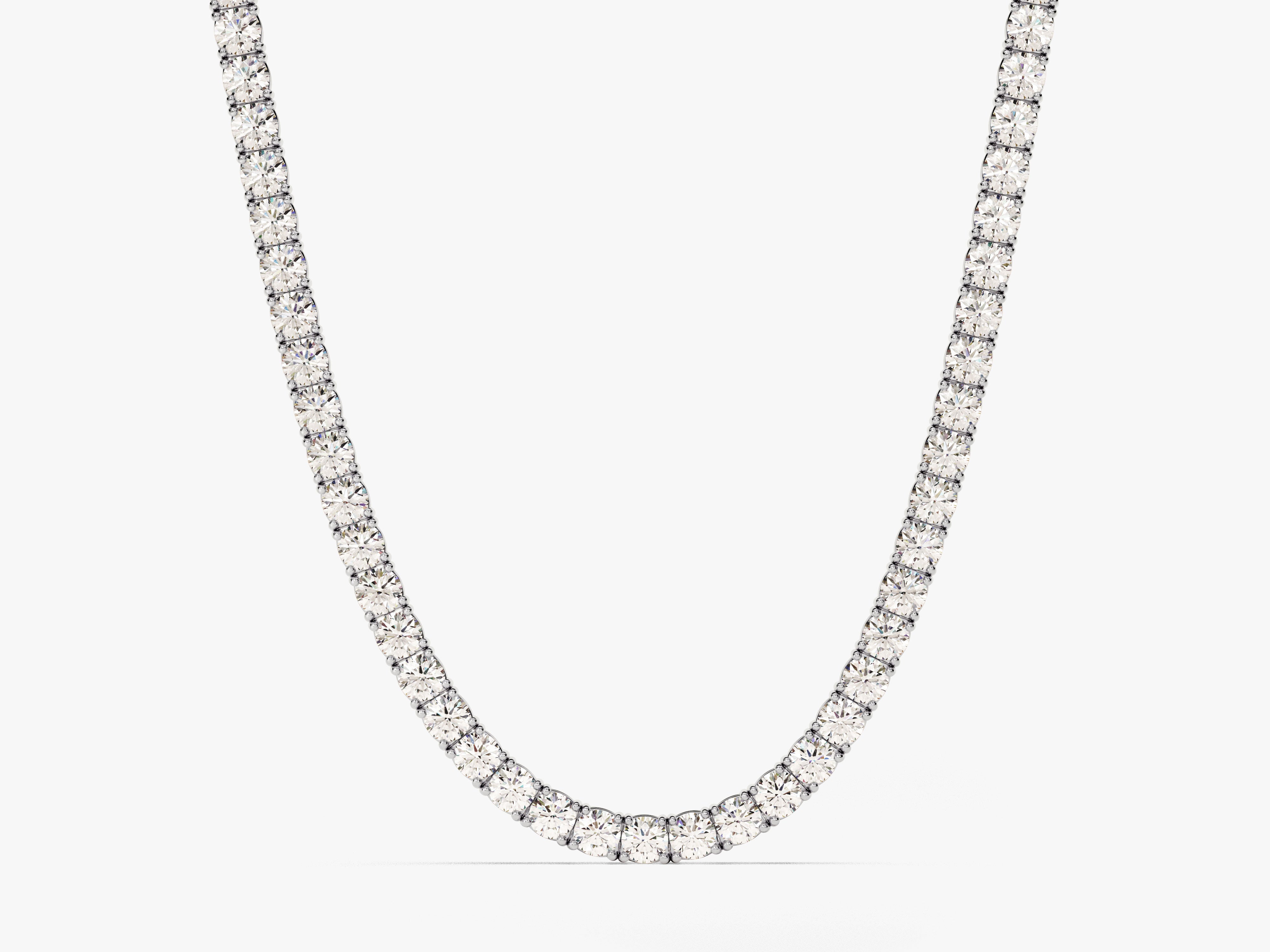 Diamond tennis necklace from fine jewelry collection
