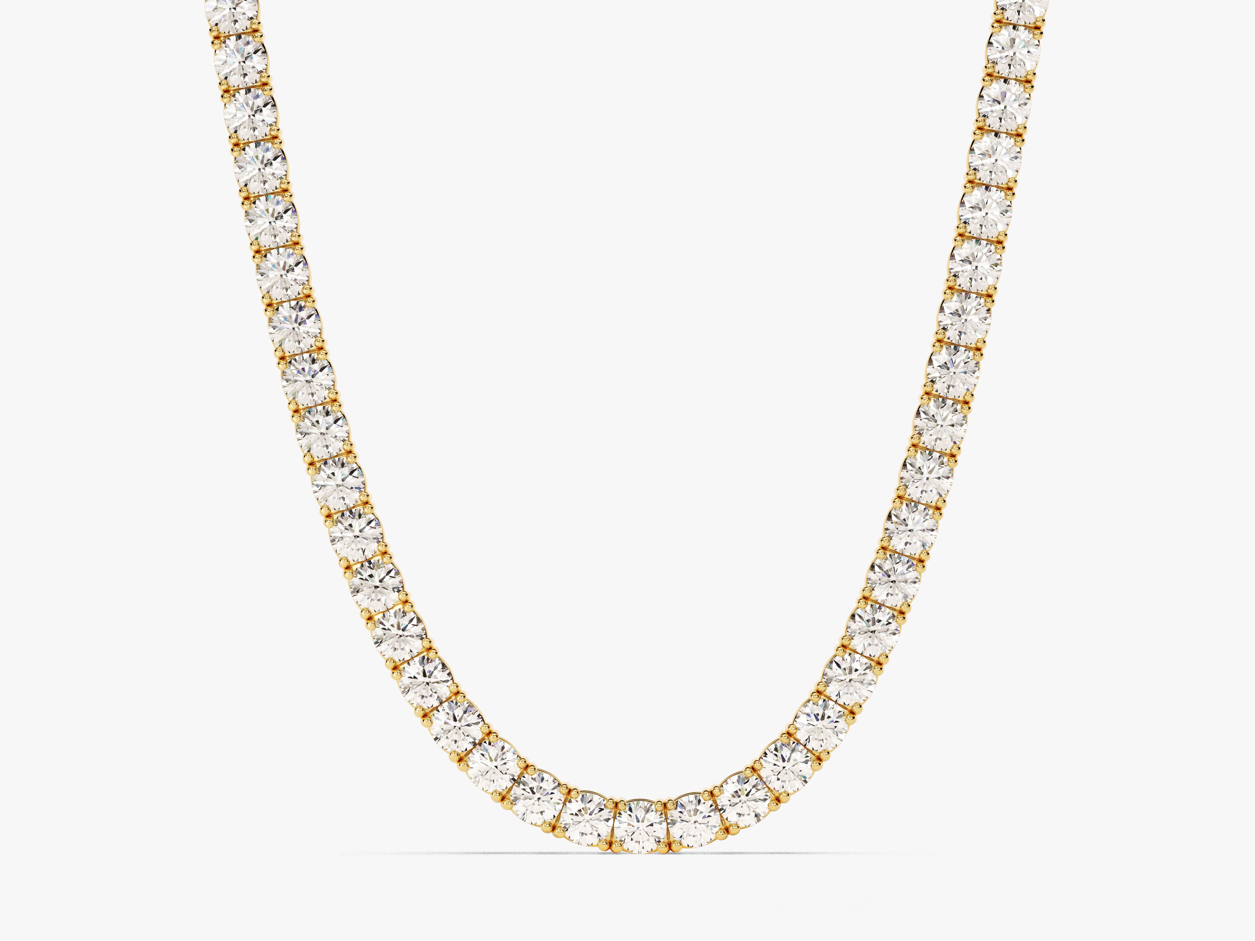 Gold diamond tennis necklace for jewelry lovers