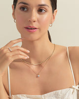 1.30 mm Bezel Moissanite Tennis Necklace