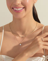 1.30 mm Bezel Moissanite Tennis Necklace