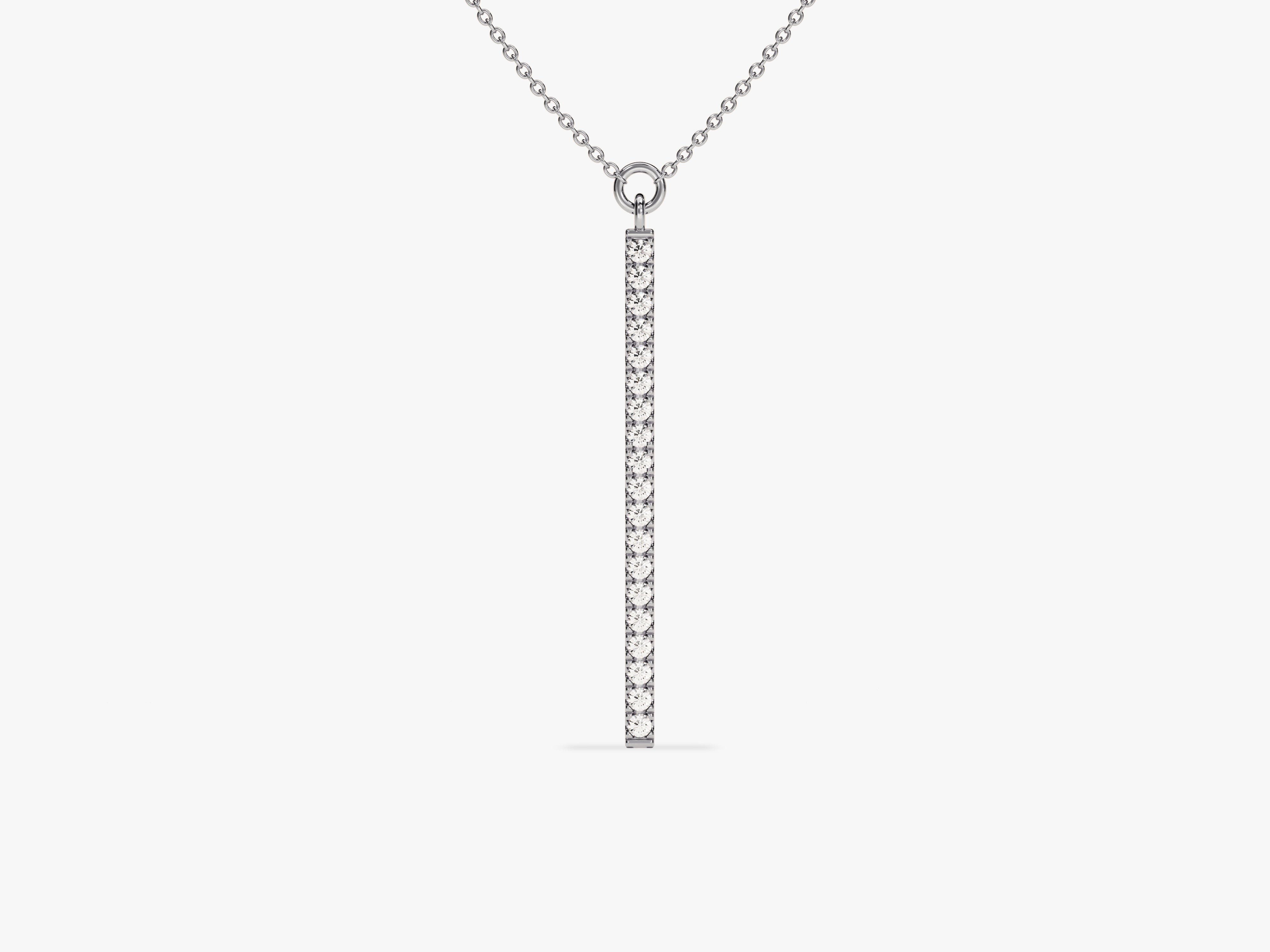Diamond bar necklace from jewelry company