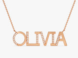 Micro Prong Name Necklace