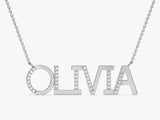 Micro Prong Name Necklace