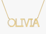 Micro Prong Name Necklace