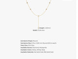 Diamond Drop Necklace in 14k Solid Gold