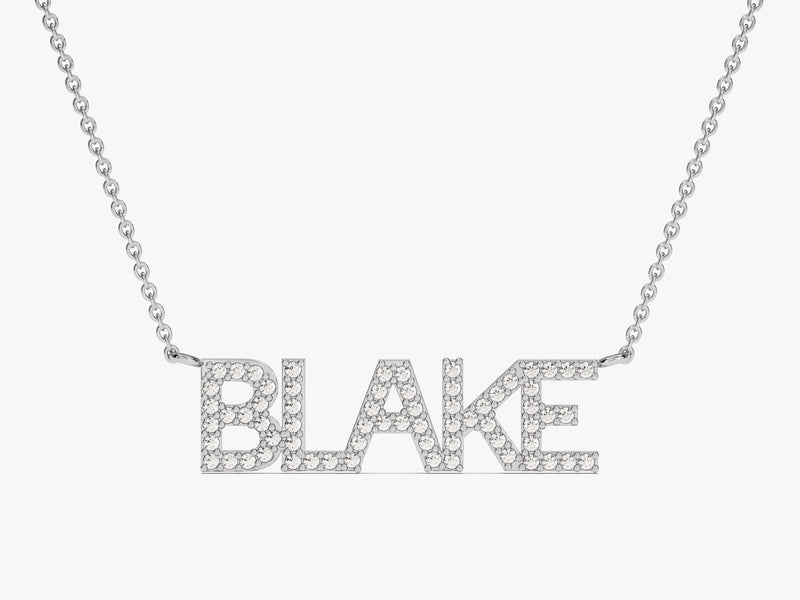 Block Name Necklace