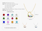 Cluster Birthstone Necklace