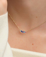 Marquise Crown Birthstone Necklace