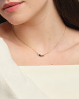 Marquise Crown Birthstone Necklace