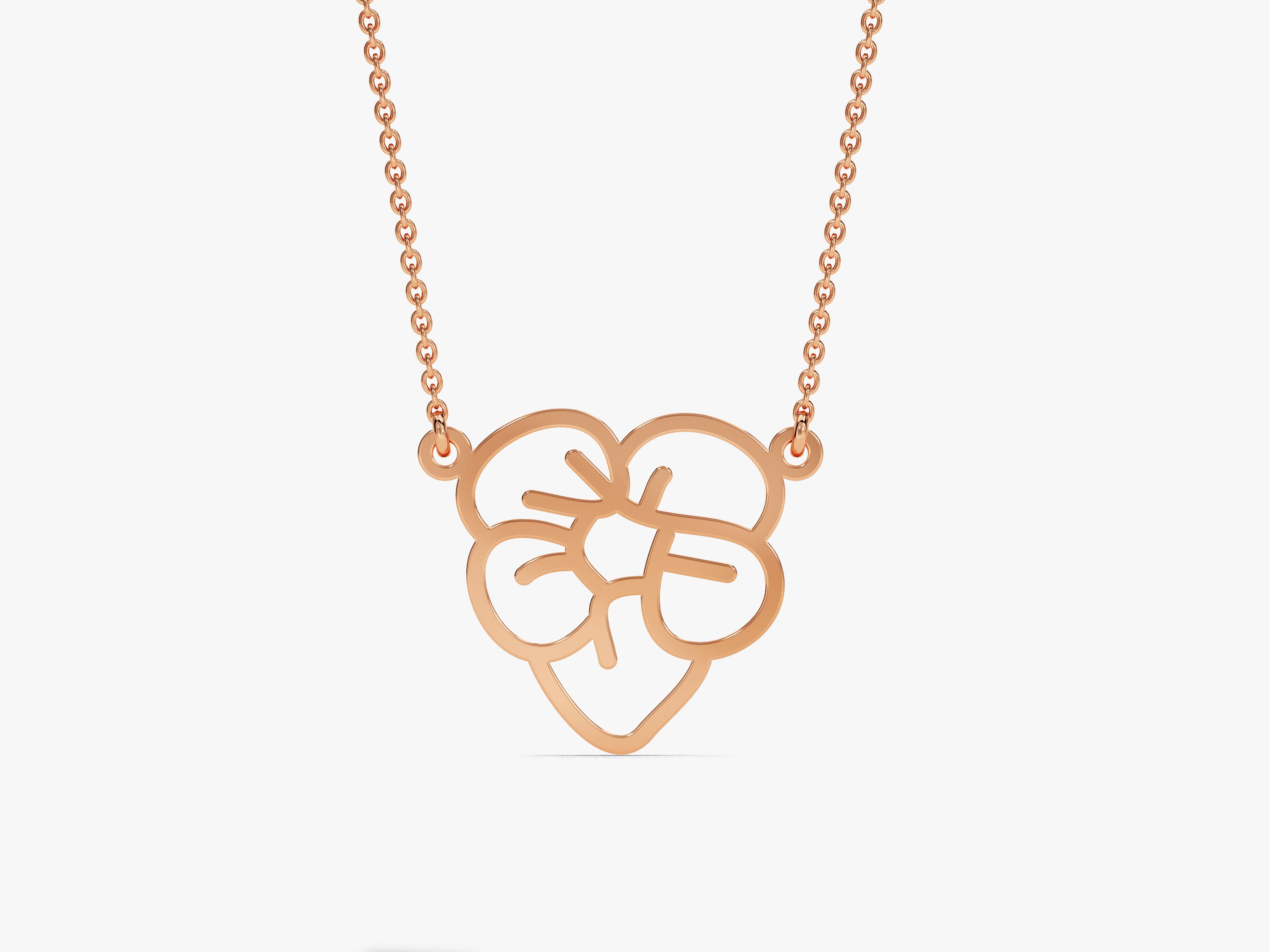 Plain Birthflower Necklace