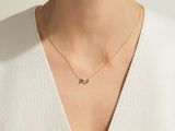 Oval Birthstone Family Necklace