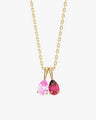 Pear Family Birthstone Necklace