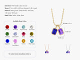 Emerald Family Birthstone Necklace