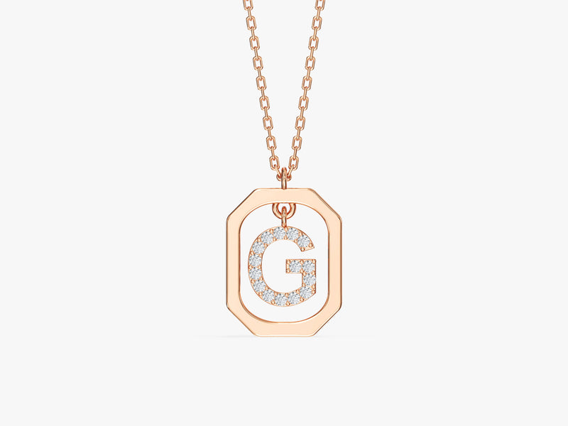 Initial Frame Necklace