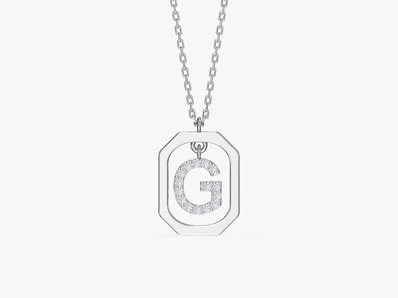 Initial Frame Necklace