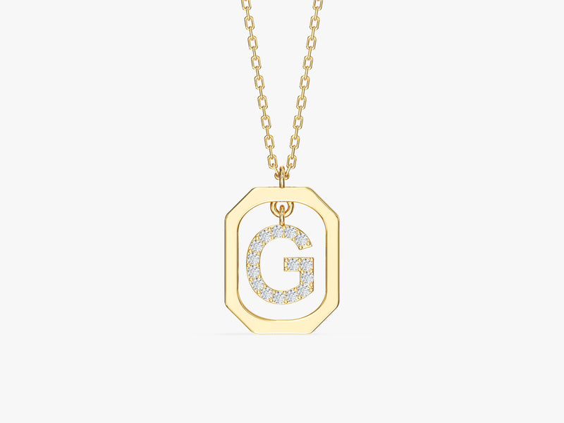 Initial Frame Necklace