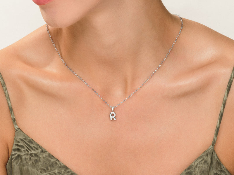 Bubble Initial Necklace