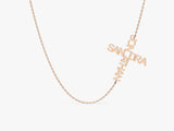Double Name Cross Necklace