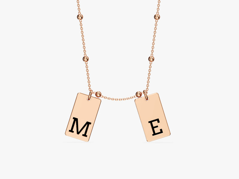 Initial Tag Necklace