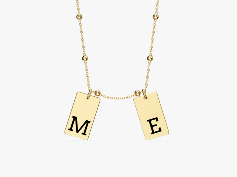 Initial Tag Necklace