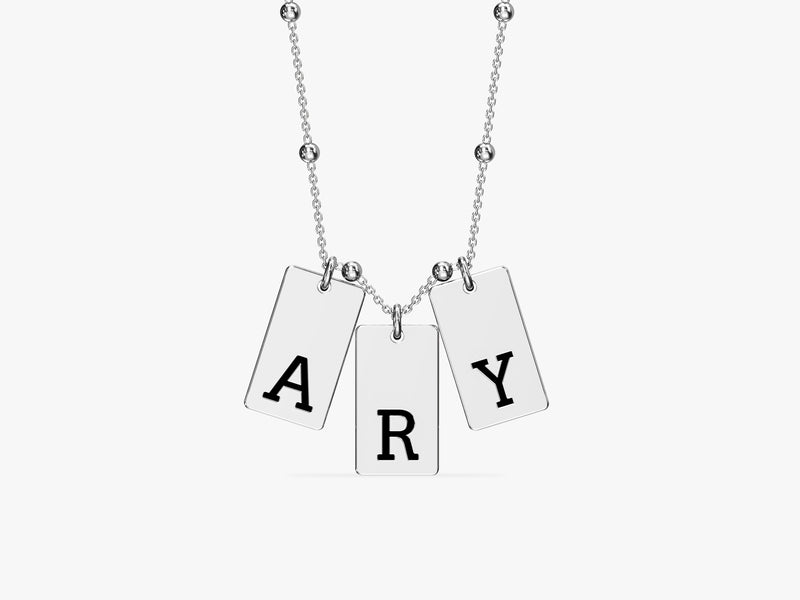Initial Tag Necklace