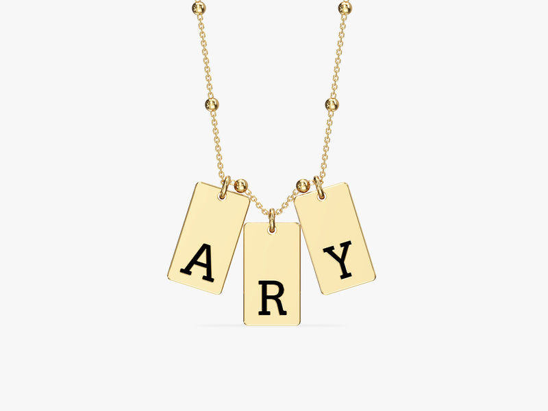 Initial Tag Necklace